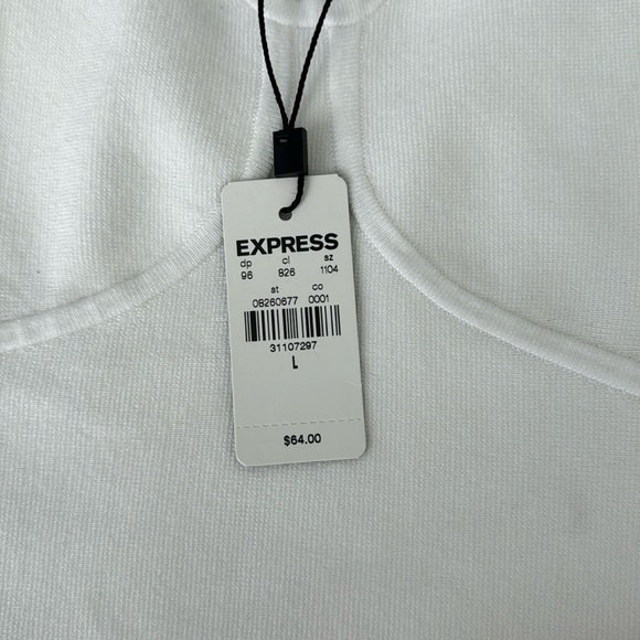 NWT Express White Tank Top - Picture 3 of 4